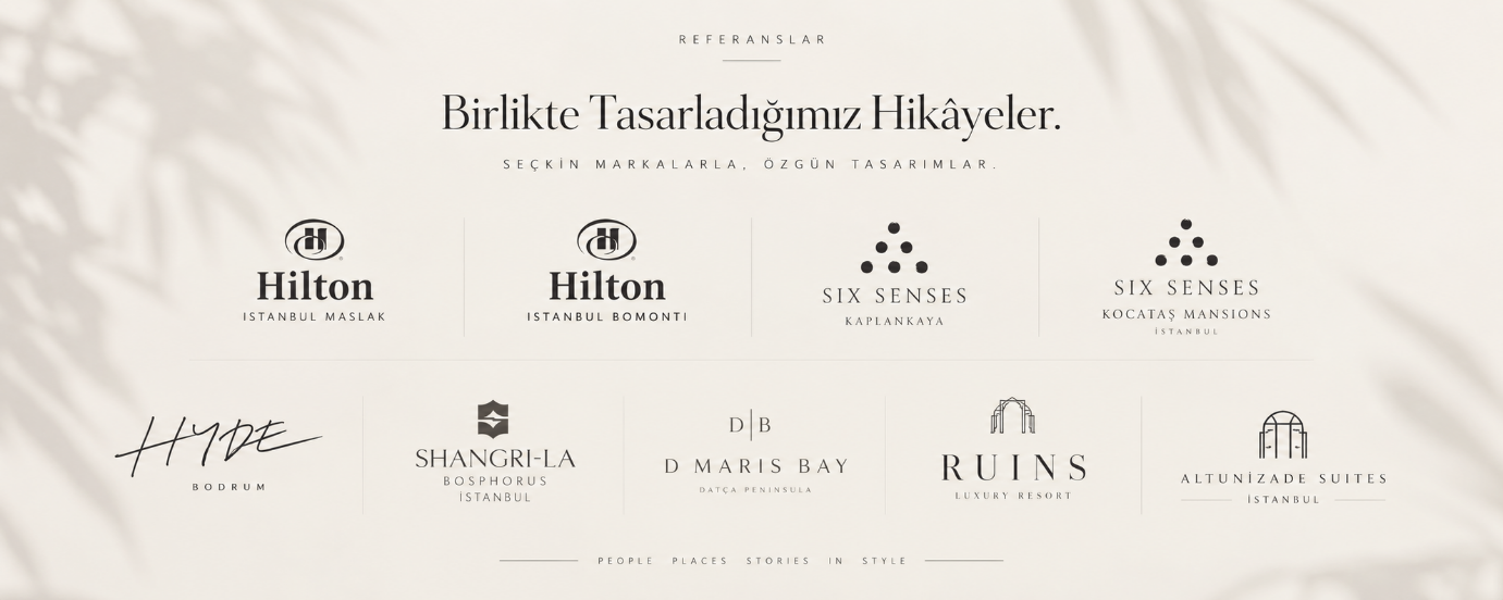 MSC Tekstil referansları: Hilton İstanbul Maslak, Hilton İstanbul Bomonti, Six Senses Kaplankaya, Six Senses Kocataş Mansions, Hyde Bodrum, Shangri-La Bosphorus, D Maris Bay, Ruins Luxury Resort ve Altunizade Suites